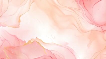 Naklejka premium Luxury Pink and Gold Abstract Marble Background for Celebrations and Cards