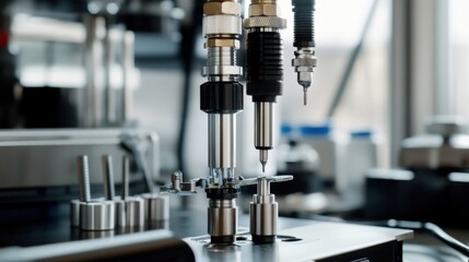 Close-up of a car's fuel pump being replaced. Featuring a technician working diligently