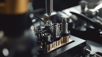 Close-up of a car's fuel pump being replaced. Featuring a technician working diligently