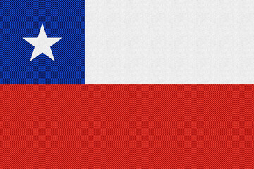 chile The waving Chilean flag, a symbol of national pride with its red, white, and blue colors,...
