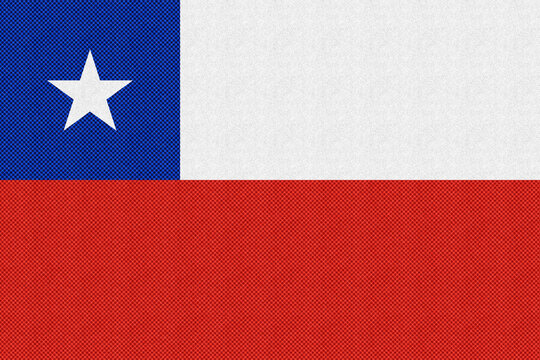 chile The waving Chilean flag, a symbol of national pride with its red, white, and blue colors, flutters in the wind like a patriotic banner