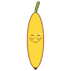 banana sleep face cartoon cute