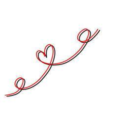 Line of the heart and shadow