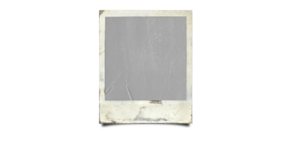 Vintage Polaroid Frame | Aged Paper Texture | Retro Photo Effect for Graphic Design

