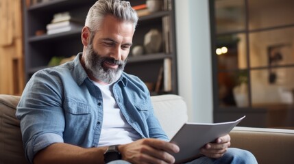 Obraz premium The Man Reading Document