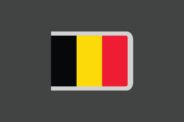 Belgium flag, The flag of Belgium, Flag of Belgium national country symbol illustration Vector, Rectangle Belgium flag illustration, Flat vector illustration
