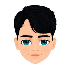 male student in cute suit