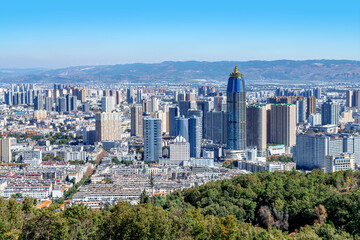 The scenery of Qujing, a city on the western plateau in Yunnan, China.