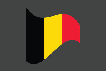 Belgium flag, The flag of Belgium, Flag of Belgium national country symbol illustration Vector, Rectangle Belgium flag illustration, Flat vector illustration
