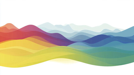 Obraz premium Colorful_Abstract_Wave_Background_with_Gradient_Flow