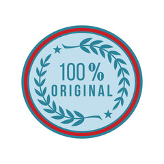 100% original Decorated Seal Stamp Icon color Hand Drawn Label Design Vector Graphic Stock Illustration