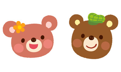 かわいい　くま　ポップ　キャラクター