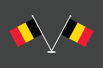 Belgium flag, The flag of Belgium, Flag of Belgium national country symbol illustration Vector, Rectangle Belgium flag illustration, Flat vector illustration
