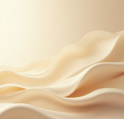 Obraz premium Elegant Beige Waves: Soft, Serene, and Sophisticated Design