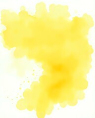 Fototapeta premium image d'une tâche jaune à l'aquarelle