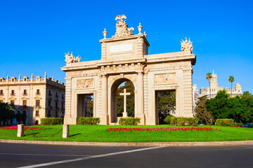 Fototapeta premium Porta de la Mar or Sea Gate, Valencia