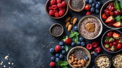 Delicious Berry Chia Seed Pudding Breakfast Bowl