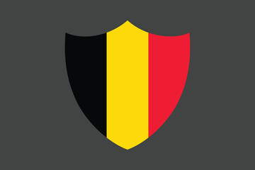 Fototapeta premium Belgium flag sign, Belgium flag vector graphic, Belgium country flag is a symbol of freedom, National Belgium flag, vector illustration 