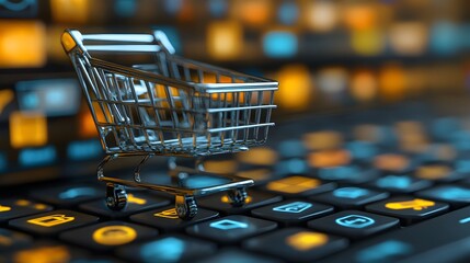 Digital marketing tools for e-commerce, multichannel strategies featuring vibrant app-based campaigns