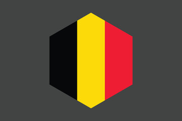 Fototapeta premium Belgium flag sign, Belgium flag vector graphic, Belgium country flag is a symbol of freedom, National Belgium flag, vector illustration 