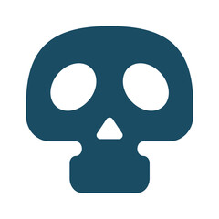 Skull icon svg cut file. Isolated vector illustration.