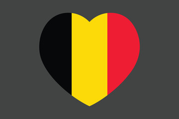 Belgium flag with massage sign, Belgium flag vector graphic, Belgium country flag is a symbol of freedom, National Belgium flag, vector illustration
