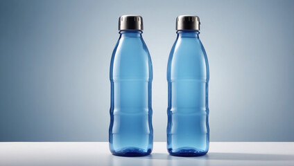 Naklejka premium Isolated Water Bottle: A Generative AI Artwork of Hydration Essentials
