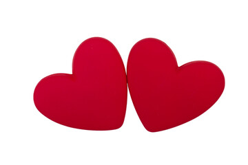 symbol of the union of a man and a woman, the union of two hearts, a male and a female heart, a symbol of love, Valentine's Day