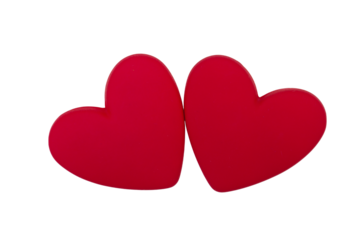 symbol of the union of a man and a woman, the union of two hearts, a male and a female heart, a symbol of love, Valentine's Day