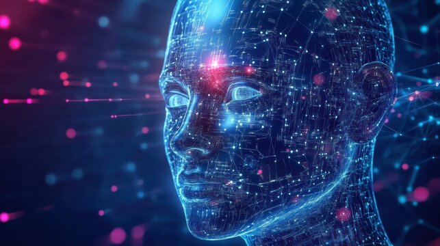Quantum interactive AI processor design, combining quantum computing visuals with advanced CPU architecture
