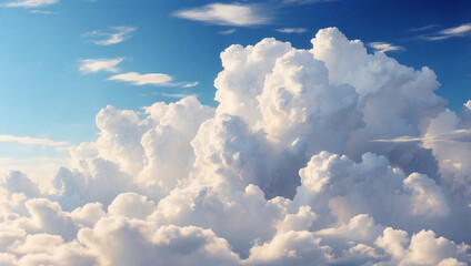 Clouds on Background: A Generative AI Artwork of Dreamy Skies