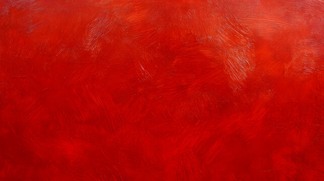 Red background with rough texture, large canvas oil painting in high resolution and HDR photography