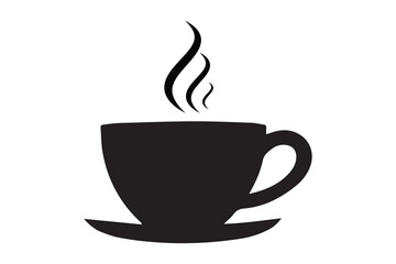 coffee cup vector and silhouette 