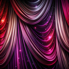 dark red purple silk curtain 