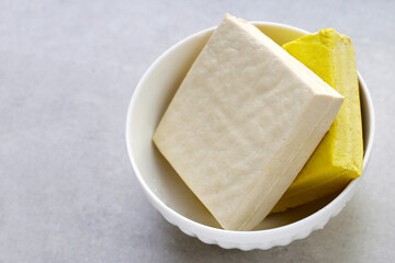 Soy tofu cubes, Tofu soy bean curd