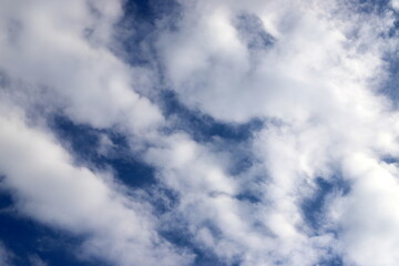 Fototapeta premium white clouds are floating across the sky
