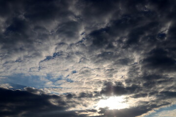 Fototapeta premium white clouds are floating across the sky