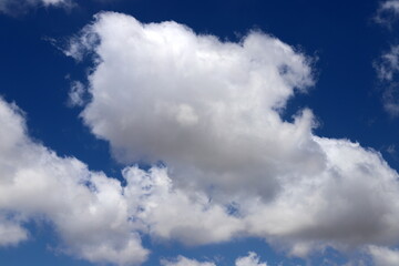 Fototapeta premium white clouds are floating across the sky