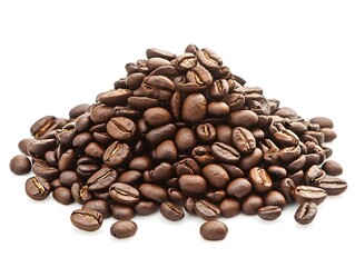 Obraz premium Roasted Coffee Beans: A Rich, Dark Pile