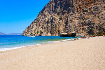 Butterfly Beach near Oludeniz village, Fethiye district in Turkey
