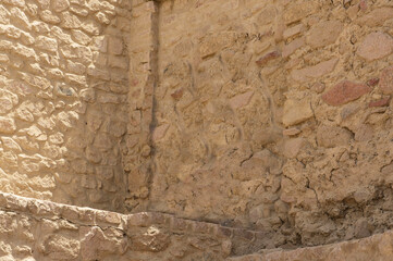 Aqaba, Jordan. Ruins of Aqaba Castle or Fort Aqaba, also known as Mamluk castle. Mamluk and Ottoman...