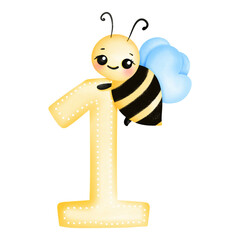 number 1-10 Three Bee