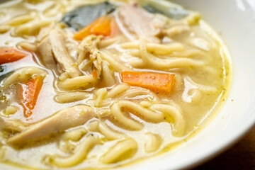 wonton ramen noodle soup asian food