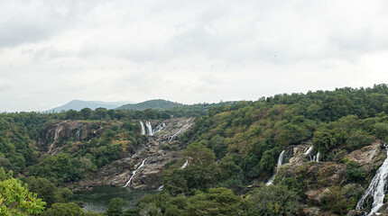 India, Karnataka, Barachukki Waterfalls,