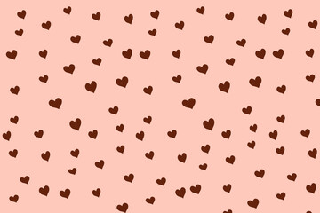 hearts on pastel background. valentine's day, hearts, greeting card