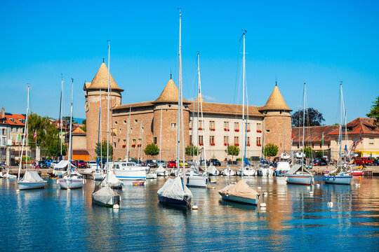 Medieval castle in Morges, Switzerland