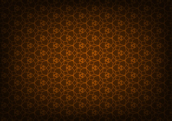 Geometry art pattern orange gradient dark background
