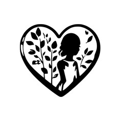 Sophisticated Heart Vector Graphic Design