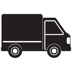 Delivery Truck icon silhouette 