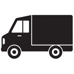 Delivery Truck icon silhouette